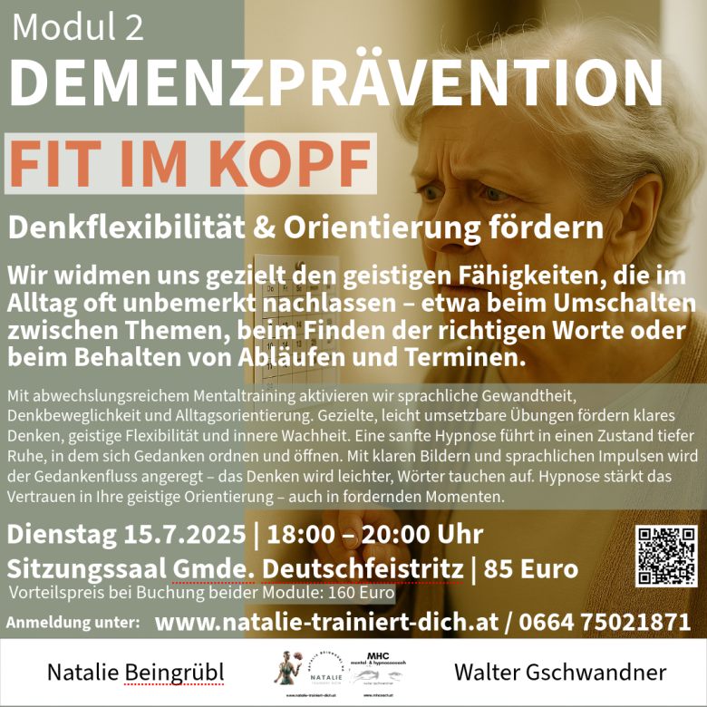 Demenzprävention Flyer Modul 2